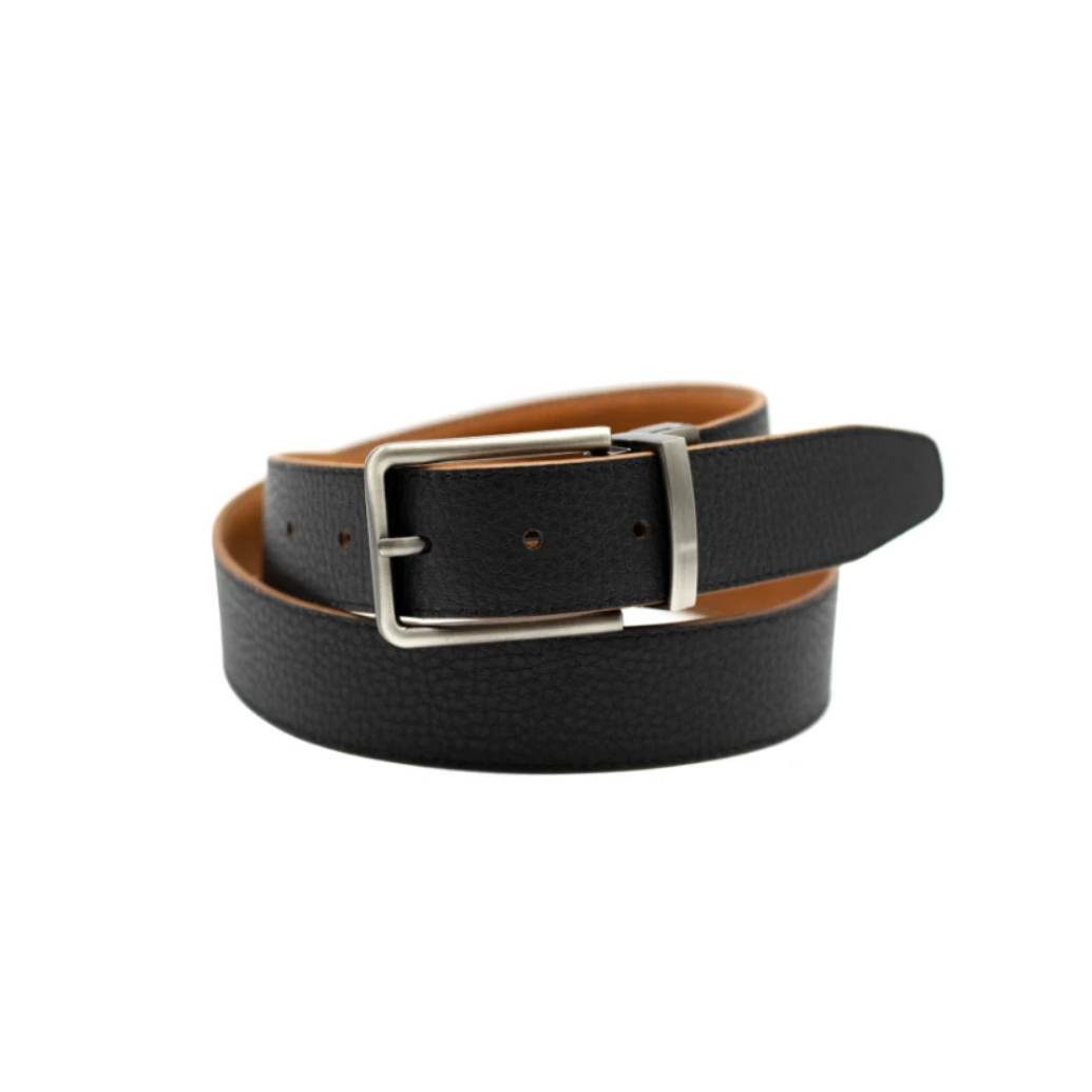Reversible Aberdeen Leather Belt HONEY / BLACK.